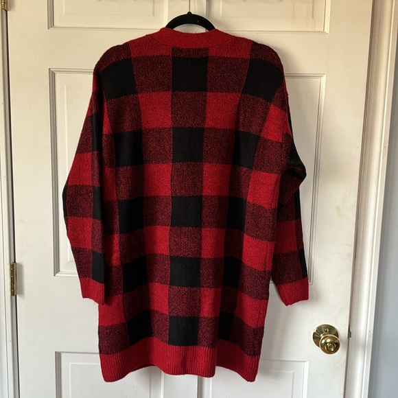 Style & Co Buffalo Plaid Button Up Sweater 1X NWT - Picture 6 of 11
